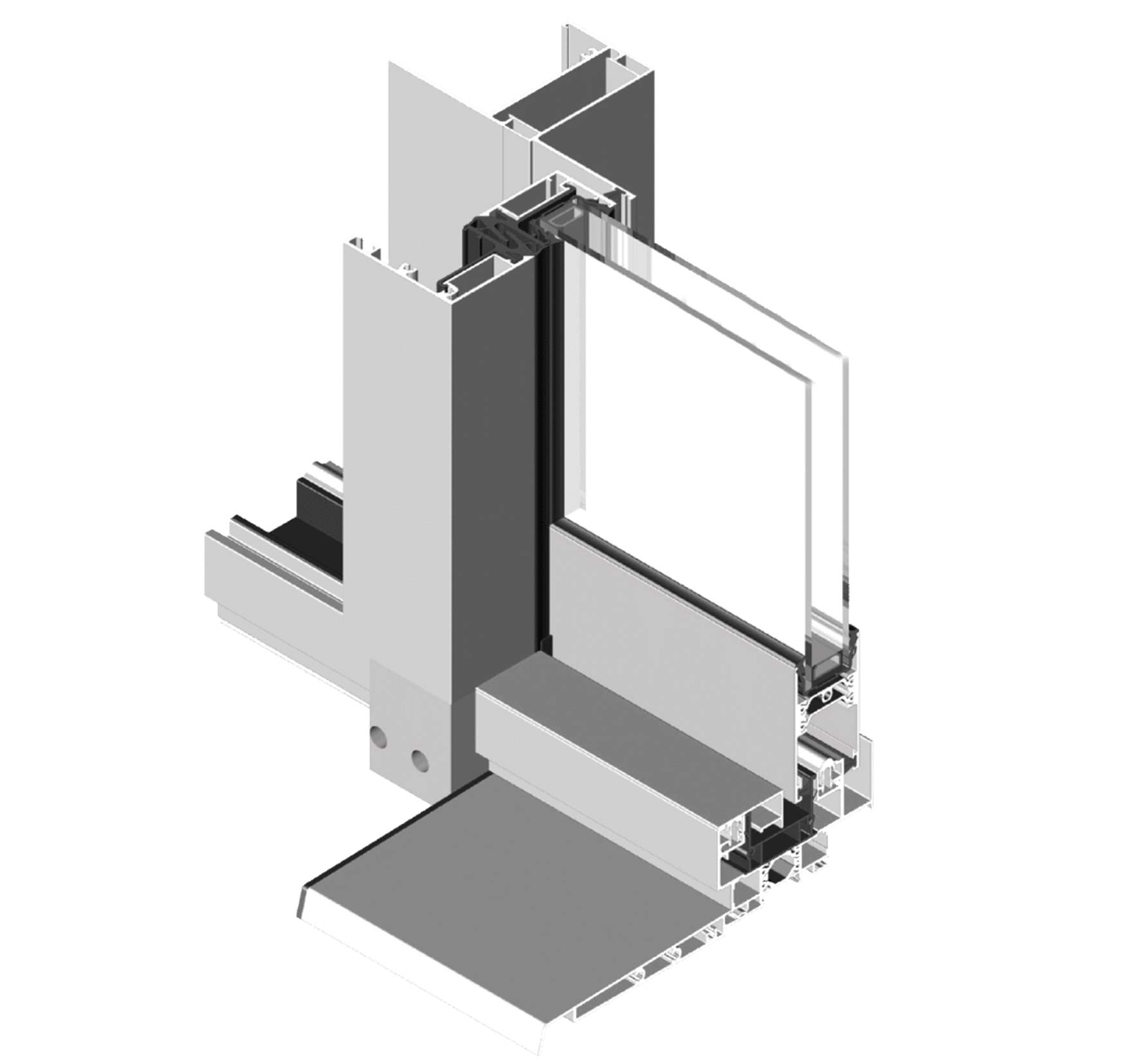 Baie à Galandage Aluminium